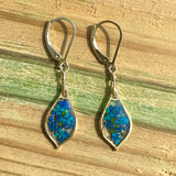 Blue Botanical Garden Earrings - BG 262