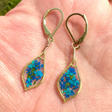 Blue Botanical Garden Earrings - BG 262
