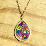 Botanical Garden Teardrop Necklace - BG 259